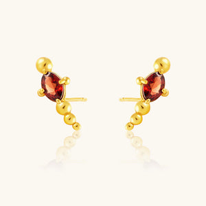 SUNLIGHT GARNET EARRINGS