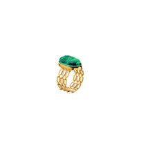 Load image into Gallery viewer, BIG GOLA TRIPLE CHAIN RING
